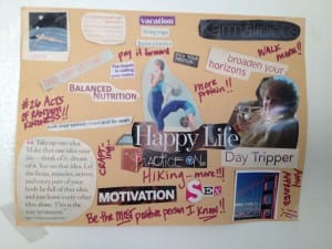 This is a vision board from a couple of years back. I'm currently making my 2015 board! 